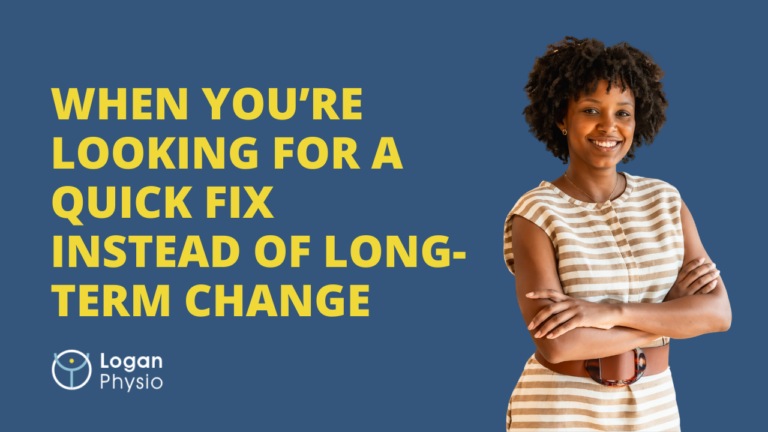 When You're Looking for a Quick Fix Instead of Long-Term Change